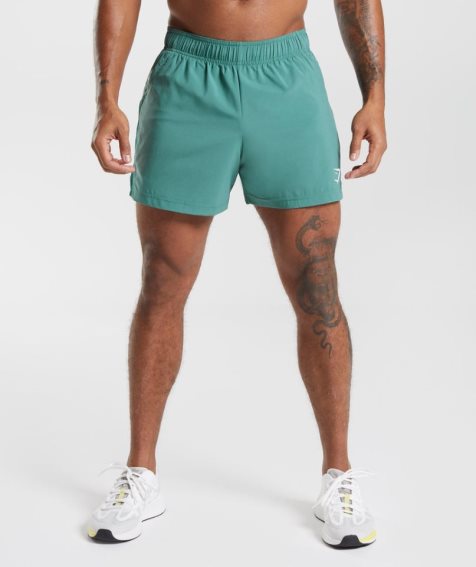 Men's Gymshark Sport 5" Shorts Turquoise | CA 7D381A